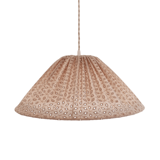 Conical Pendant Light Openwork Malala “Broderie Anglaise”