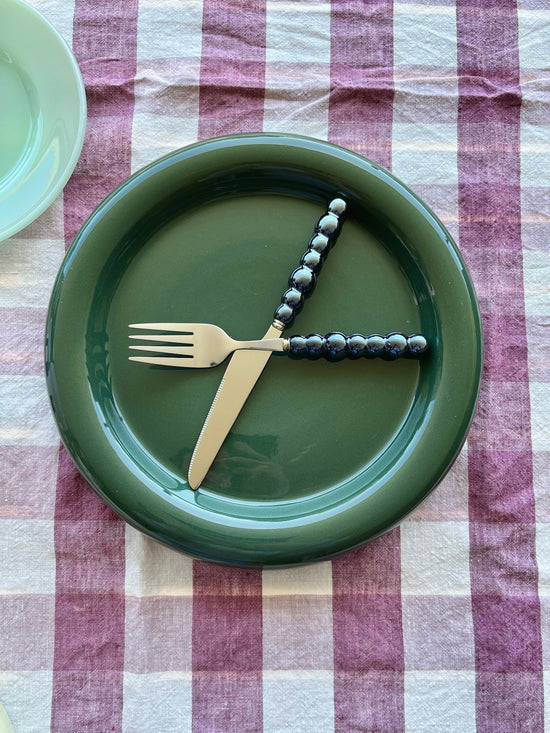 Tostadita Plate Big - Dark Green