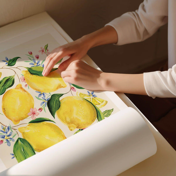 Citrus Limon Art Print-