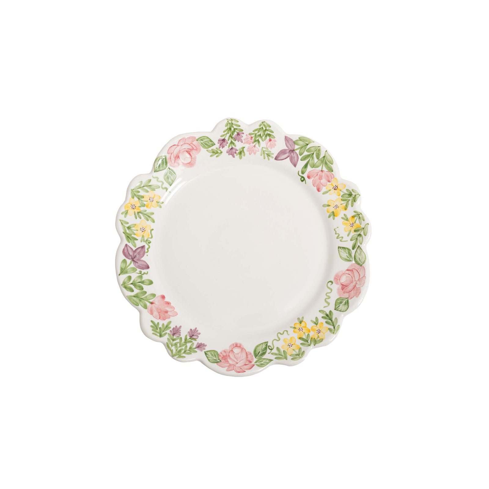Flores Hand-Painted Dinner Plate (Set of 2)