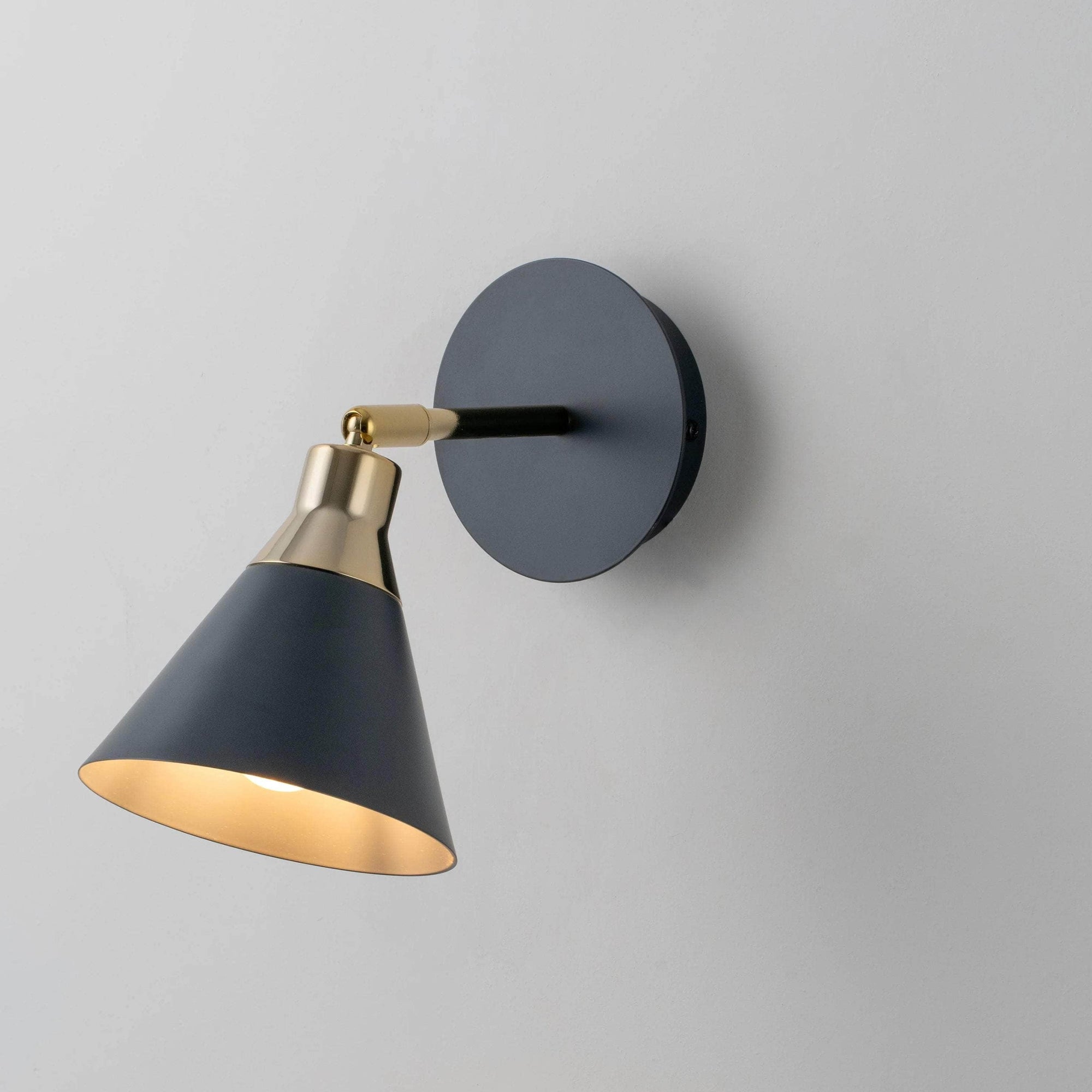 Charcoal Cone Wall Light
