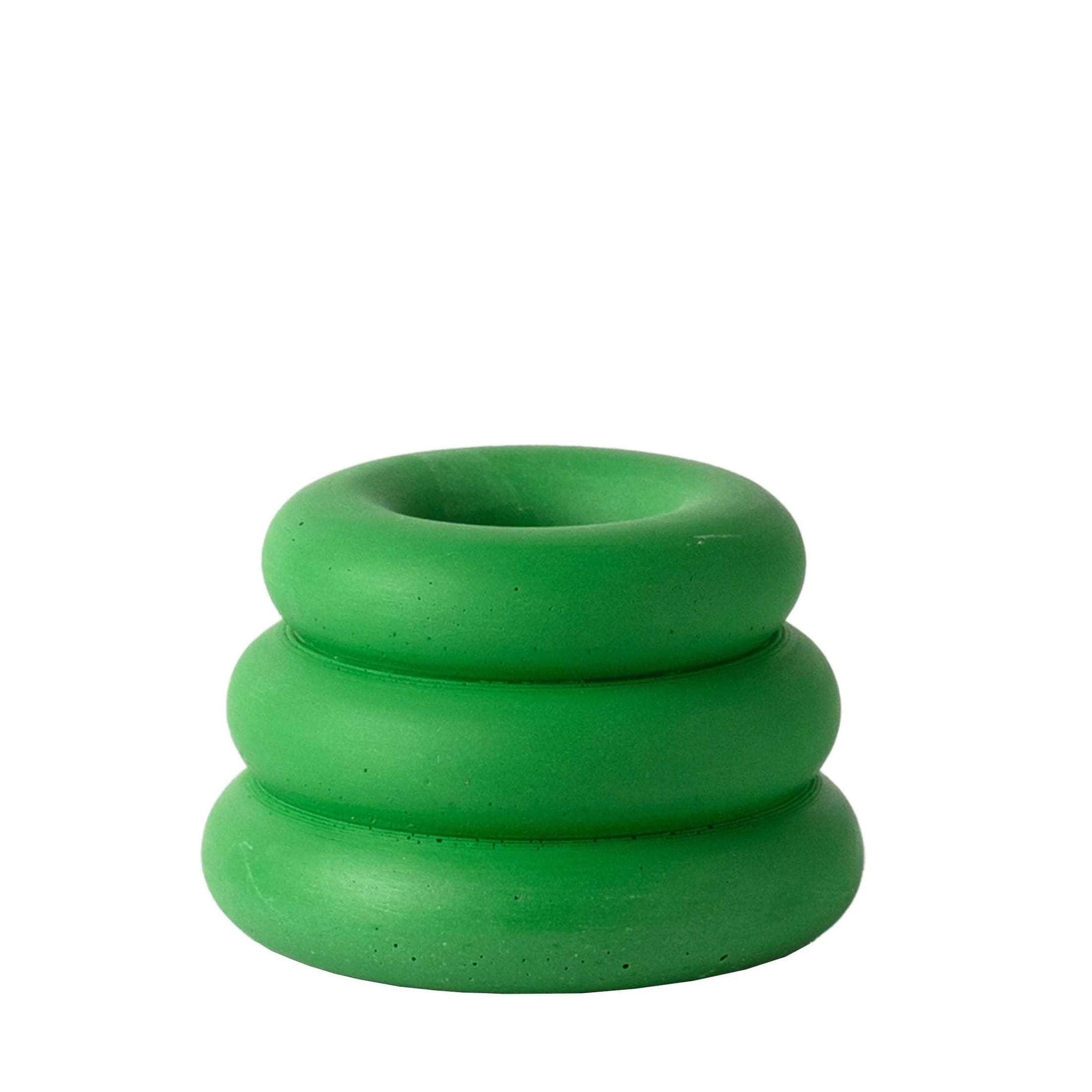 Forest Green Triple O Candleholder