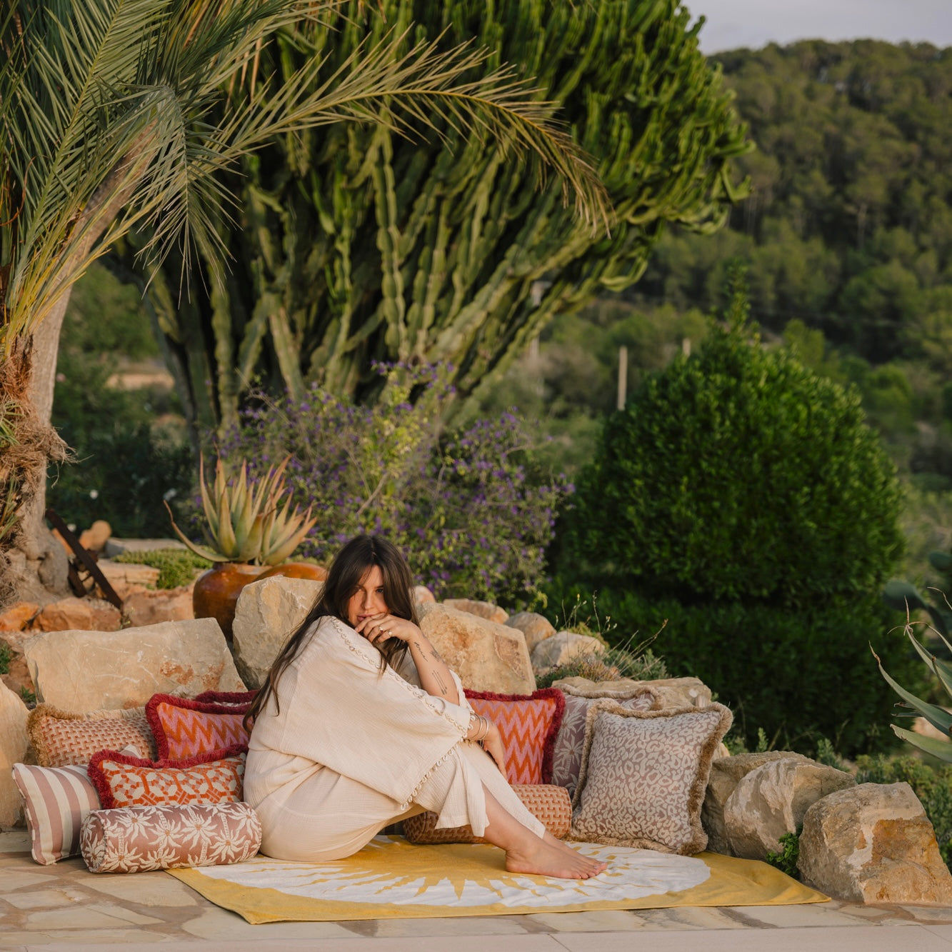 Bolster Laura Rose & Ecru