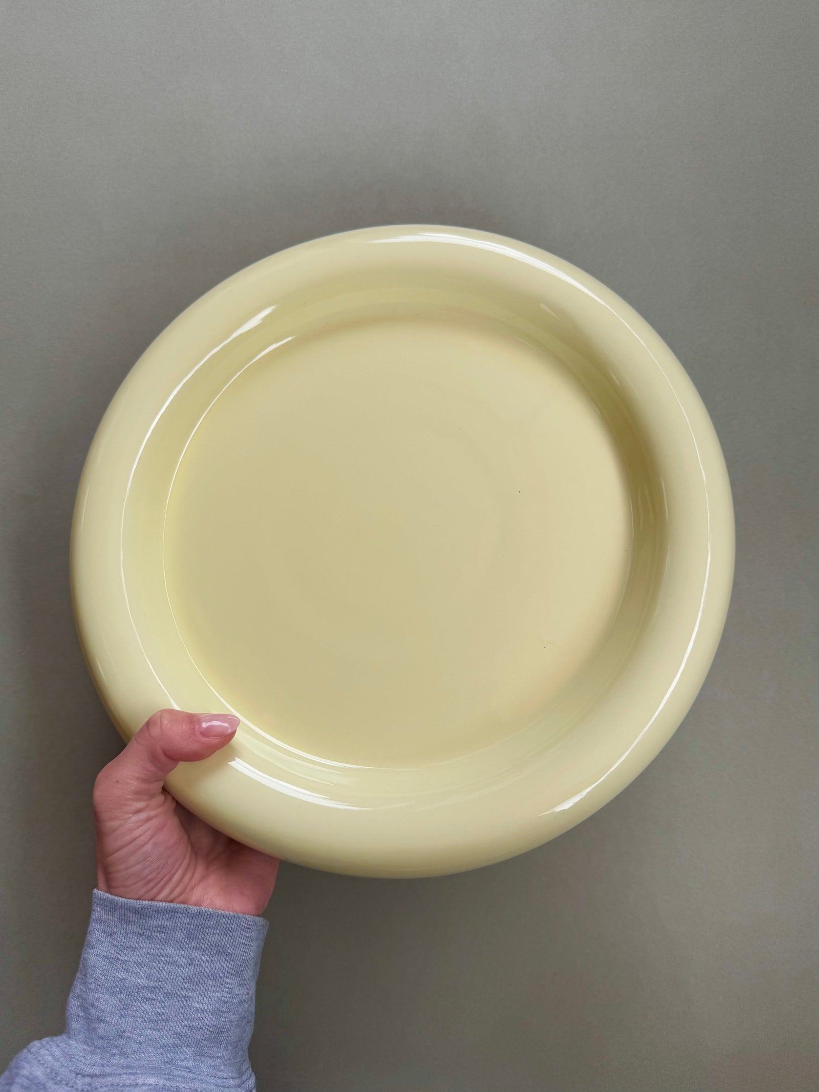 Tostadita Plate Big - White