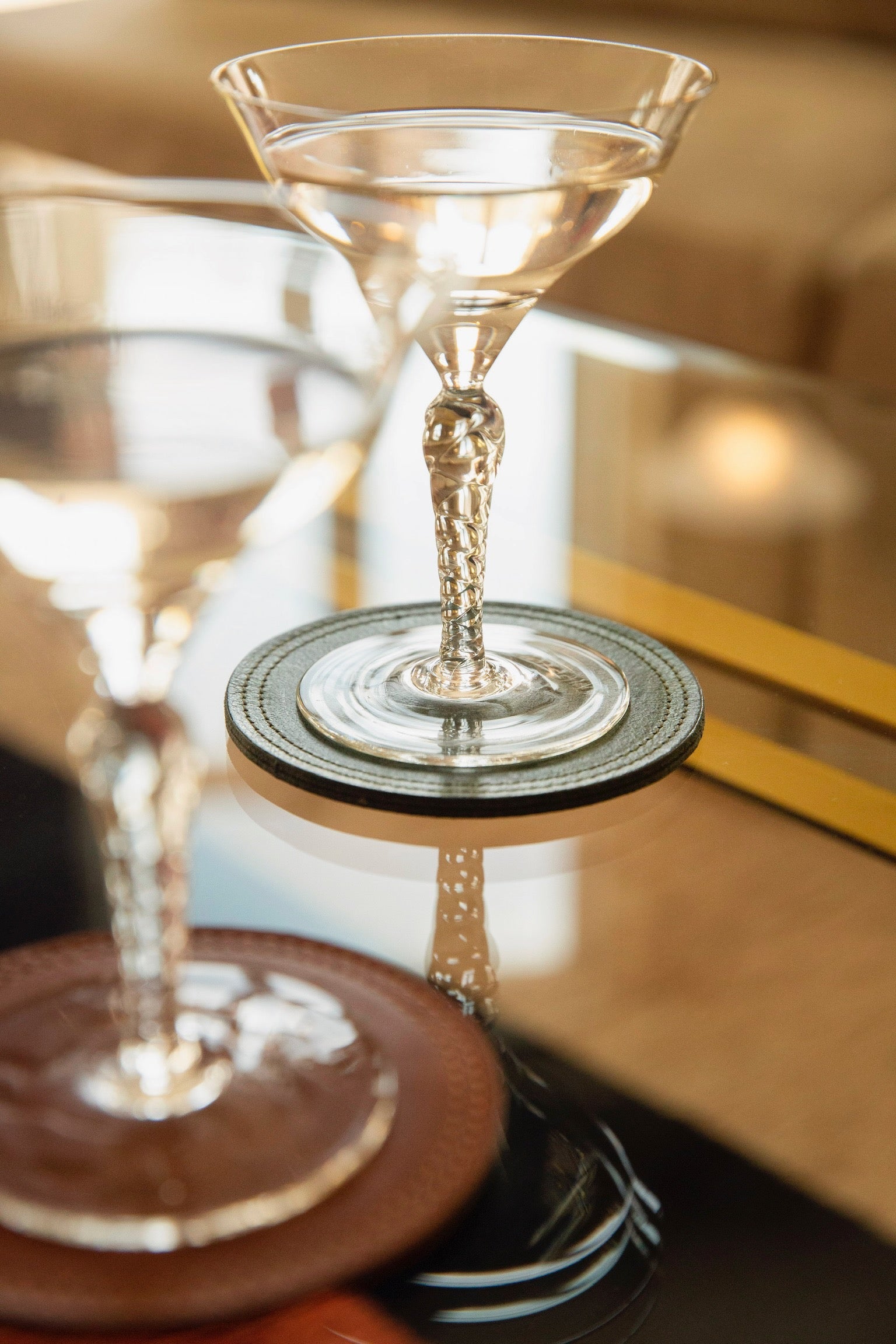 Anthologist Coasters (Set of 4), Brown