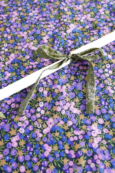 Reversible Christmas Tree Skirt made with Liberty Fabric WILTSHIRE STAR
