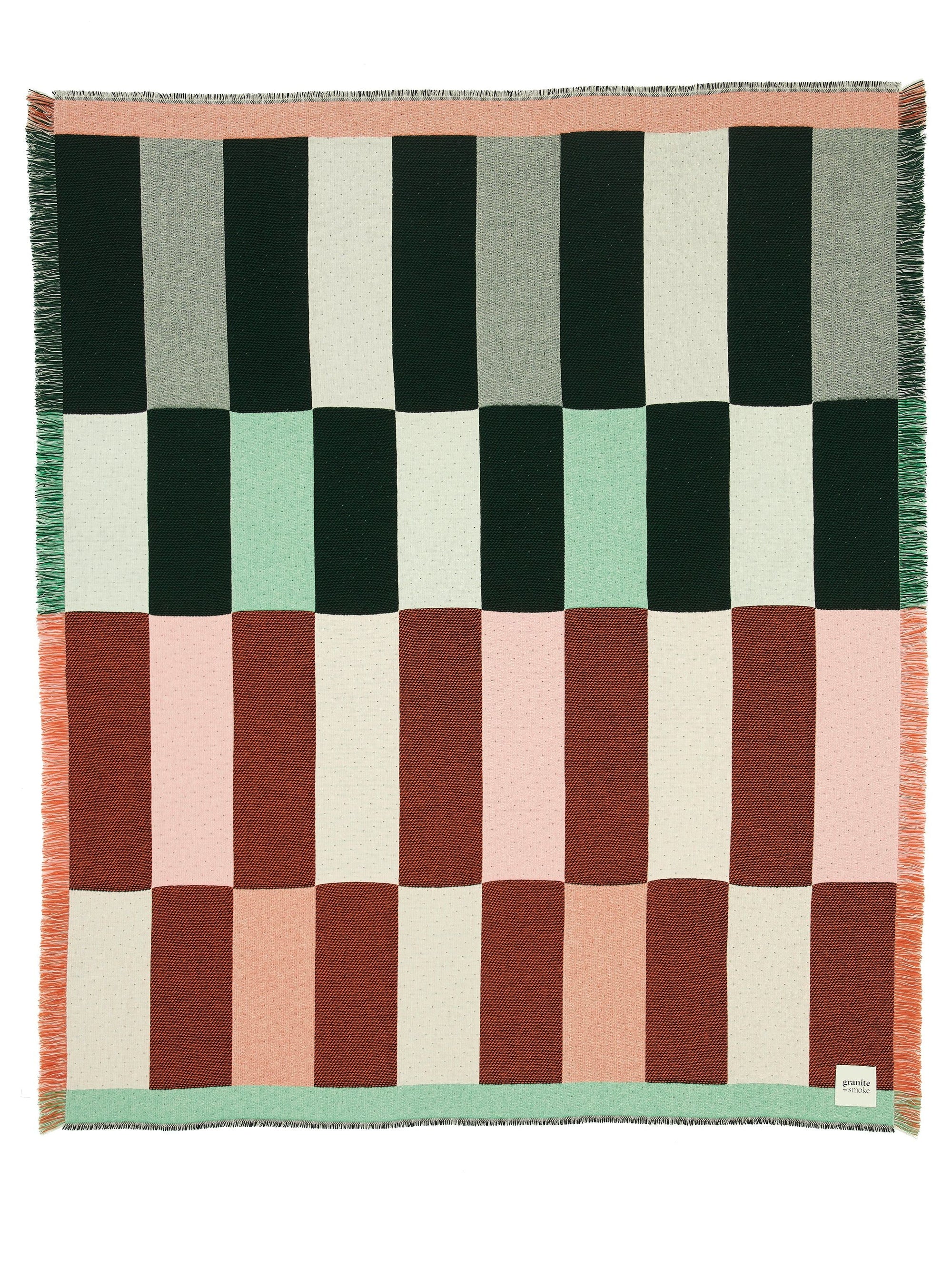 Dash Blanket Green + Orange