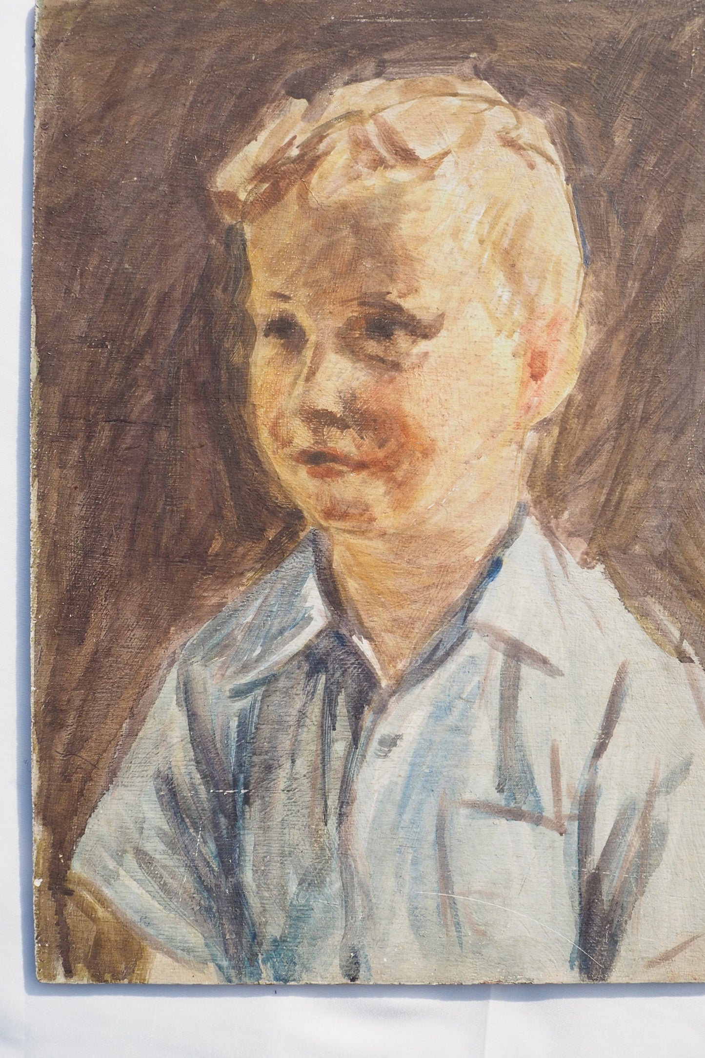 Vintage Watercolour of a Boy
