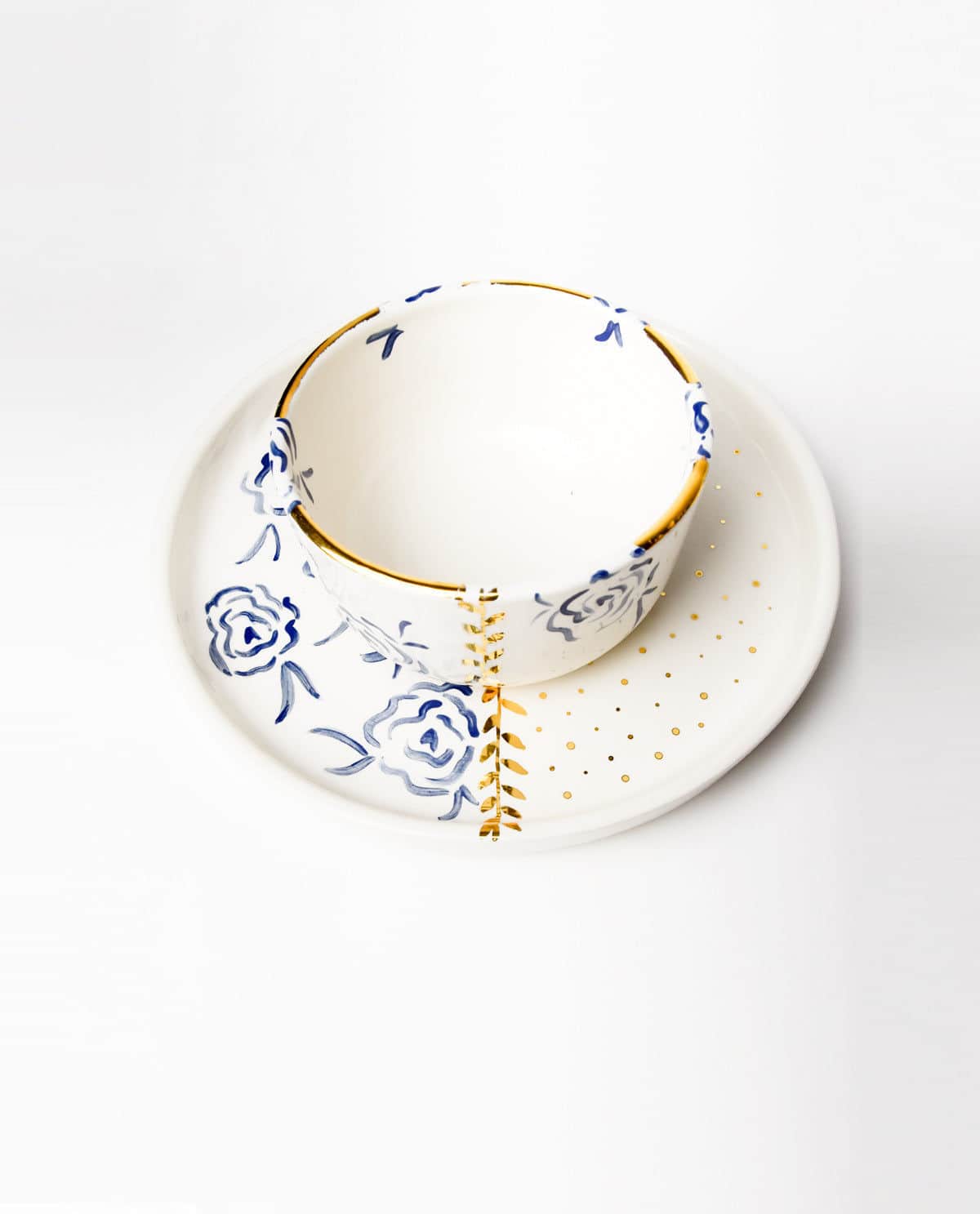 Royal Blue Rose Bowl