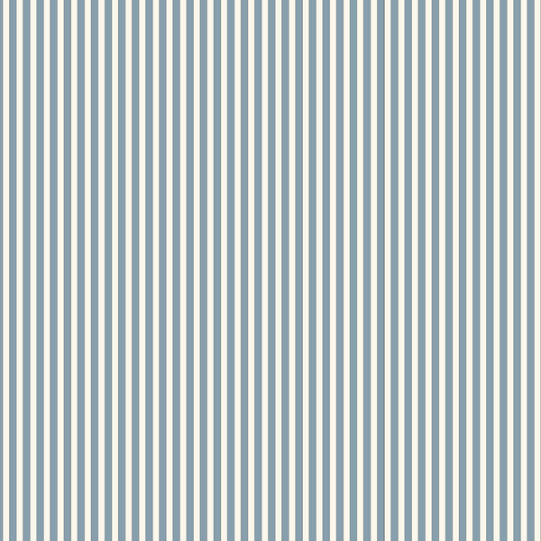 Tuscan Stripes Wallpaper - Light Blue