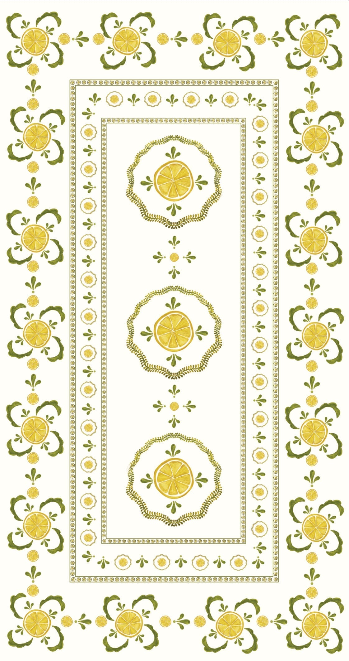 Citrus Lemon Table Linen For Penny Morrison