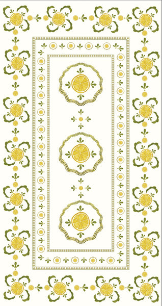 Citrus Lemon Table Linen For Penny Morrison
