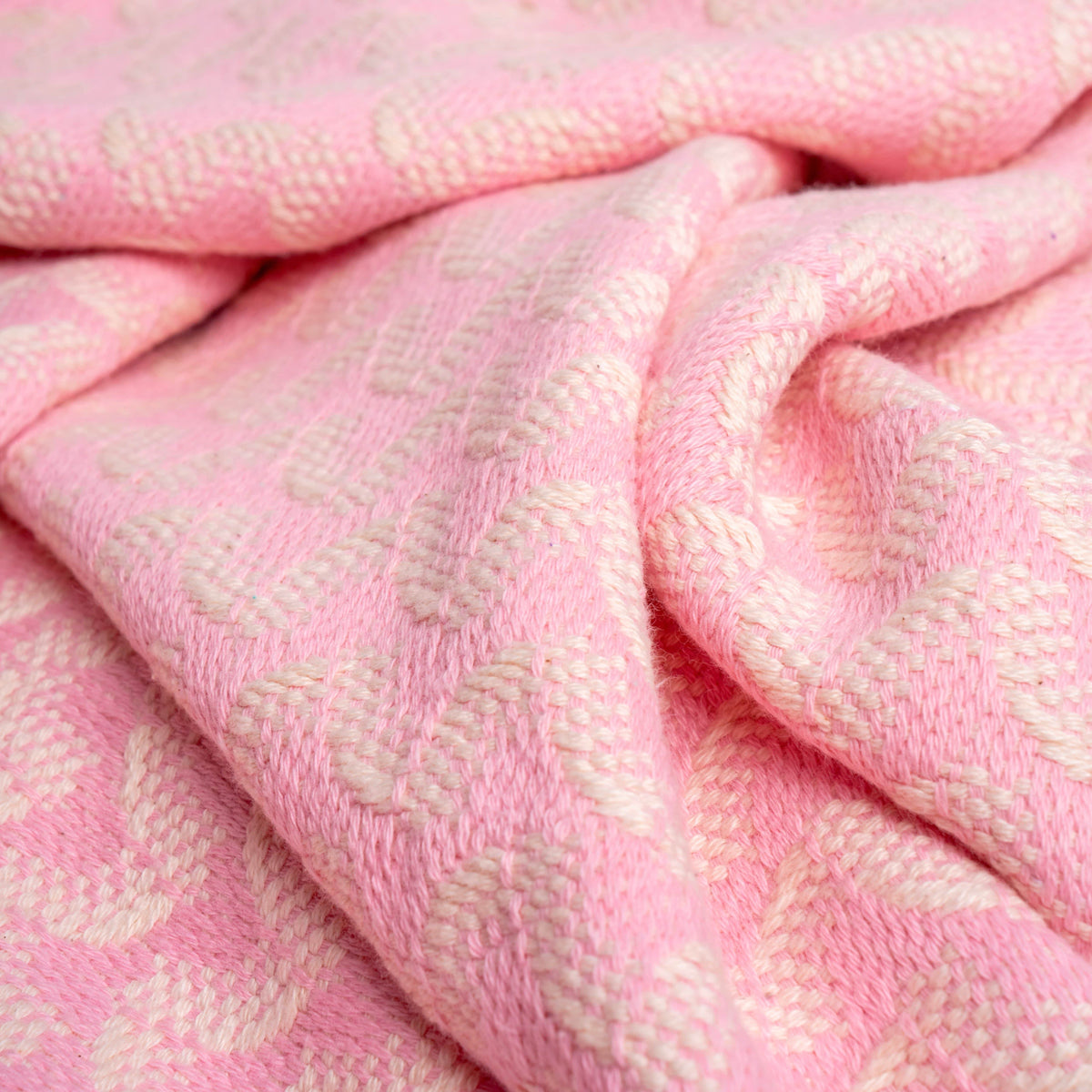 Silent Ripple Pure Cotton Hand Towel In Baby Pink