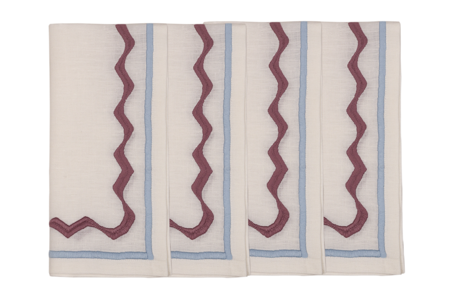 Embroidered Linen Napkins (Set of 4) 18×18 in
