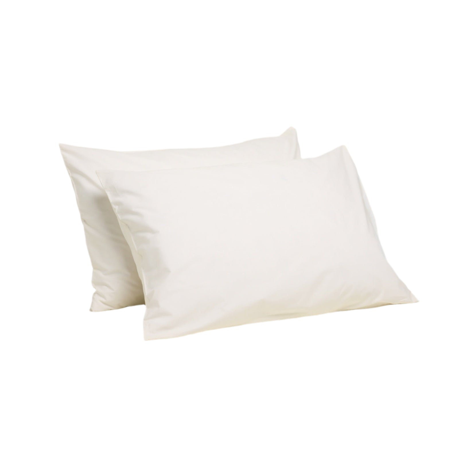 Percale Organic Cotton Pillowcases - Iridescent Ivory