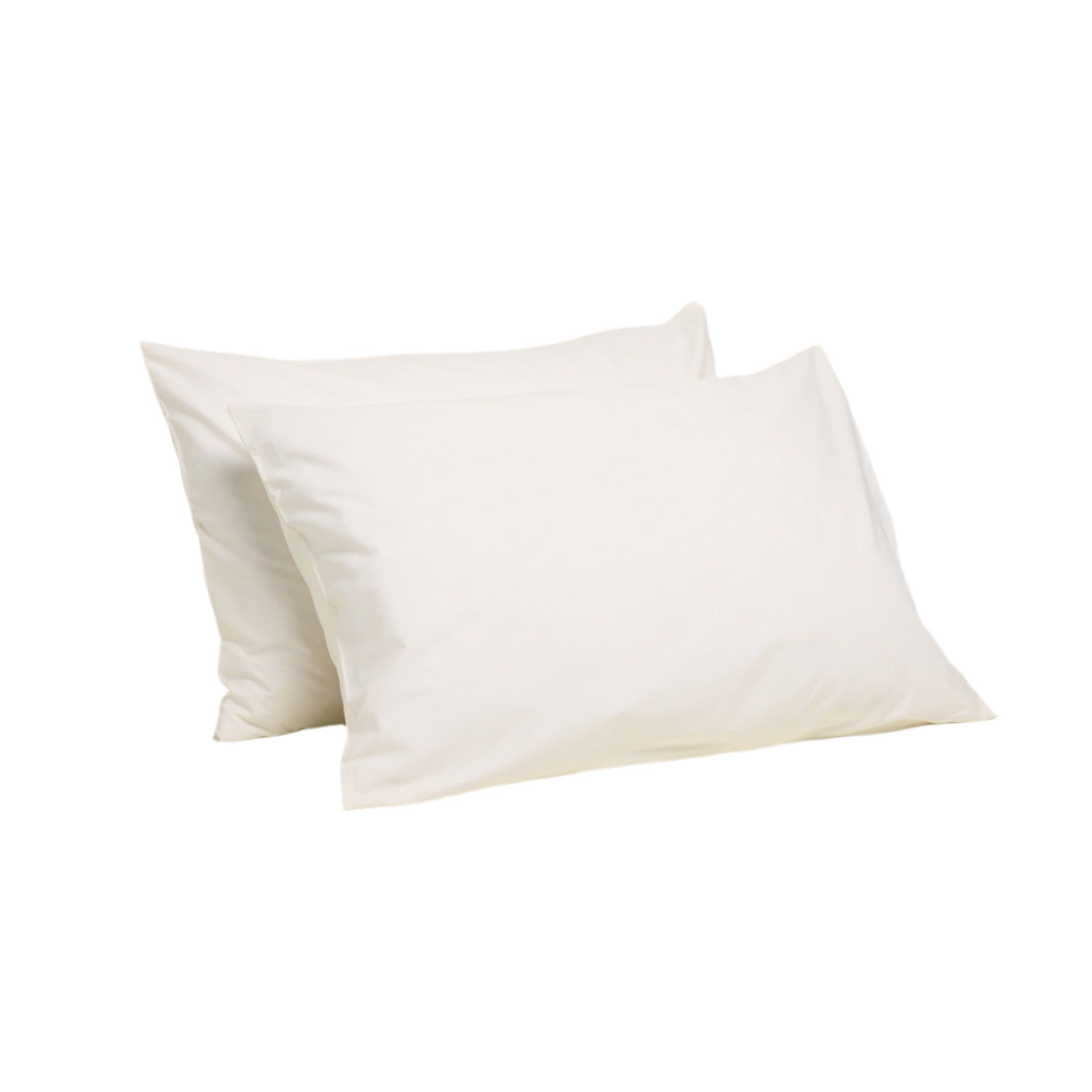 Percale Organic Cotton Pillowcases - Iridescent Ivory