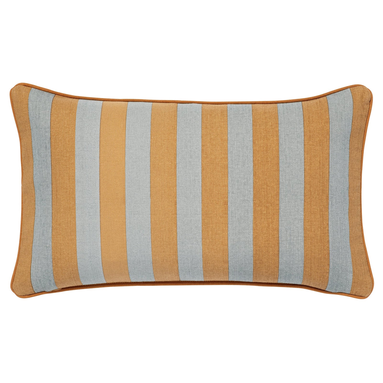 Double Sided Cushion Siena Raffia & Smokey Blue