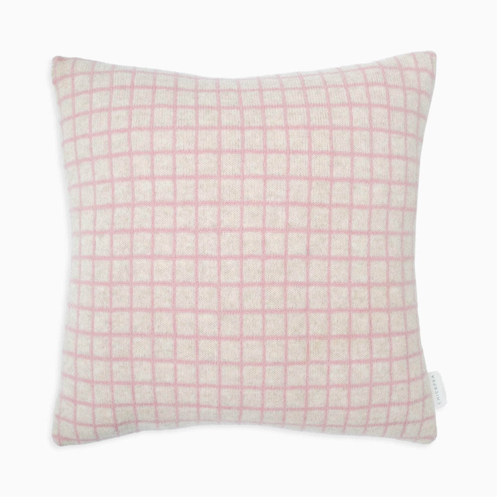 Pink Grid Cushion