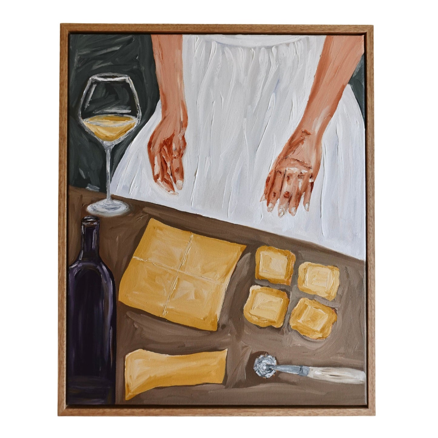 Making Ravioli and Sippin’ Wine Painting