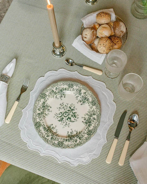 Grata Placemat, White on White