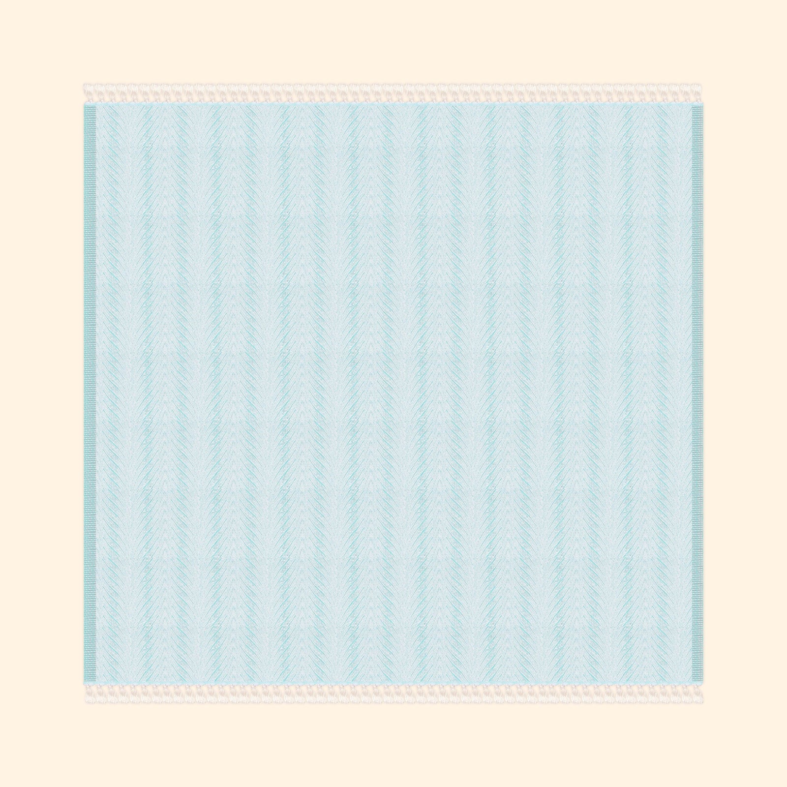 Yaprak Pure Cotton Blanket In Powder Blue