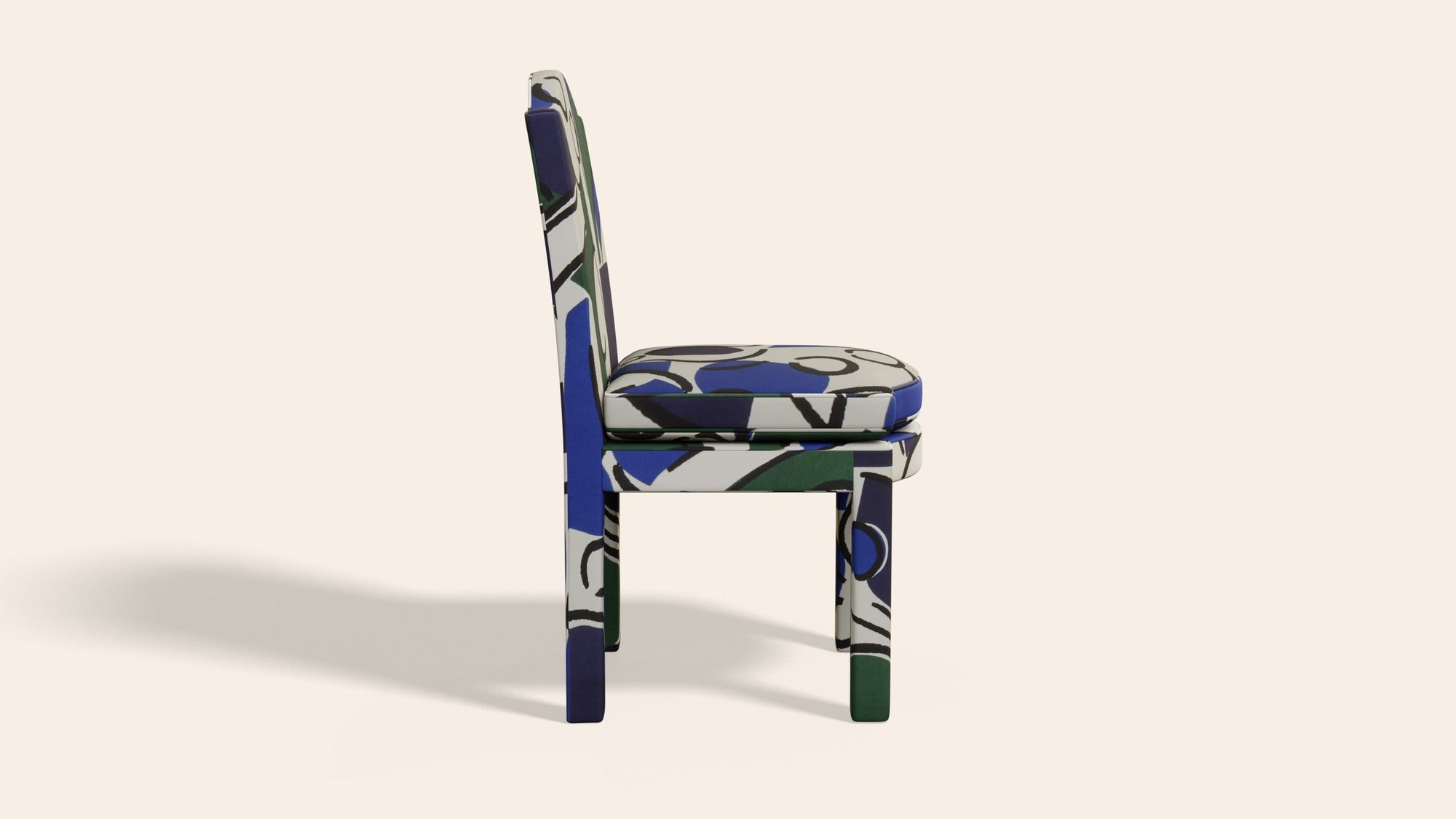 Pair of Leo Dining Chairs, Seaweed-