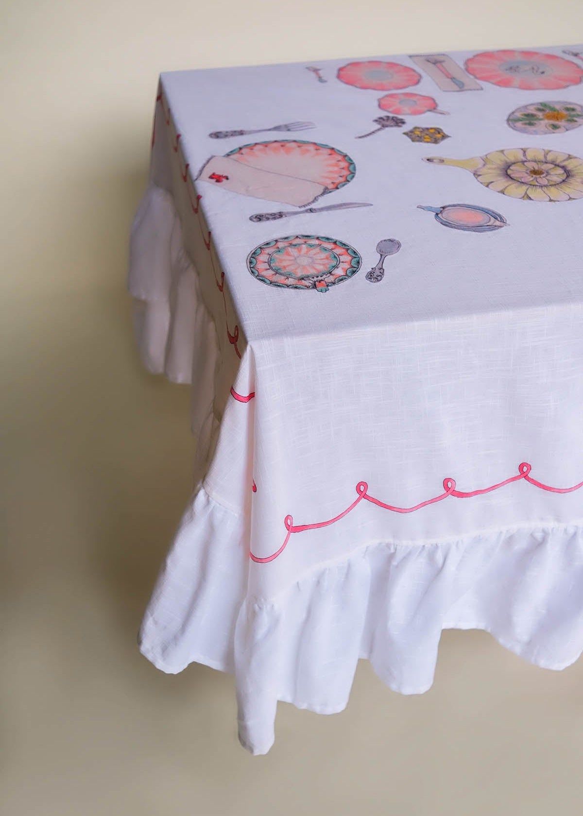 Afternoon Tea - Organic Cotton Tablecloth
