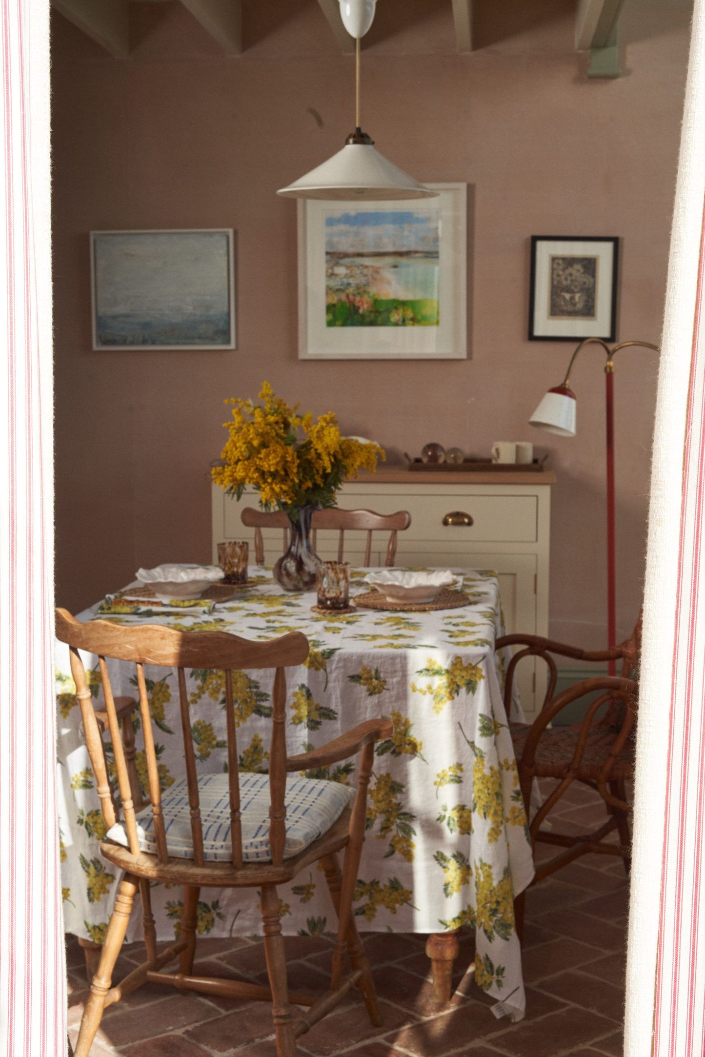 Mimosa Linen Tablecloth