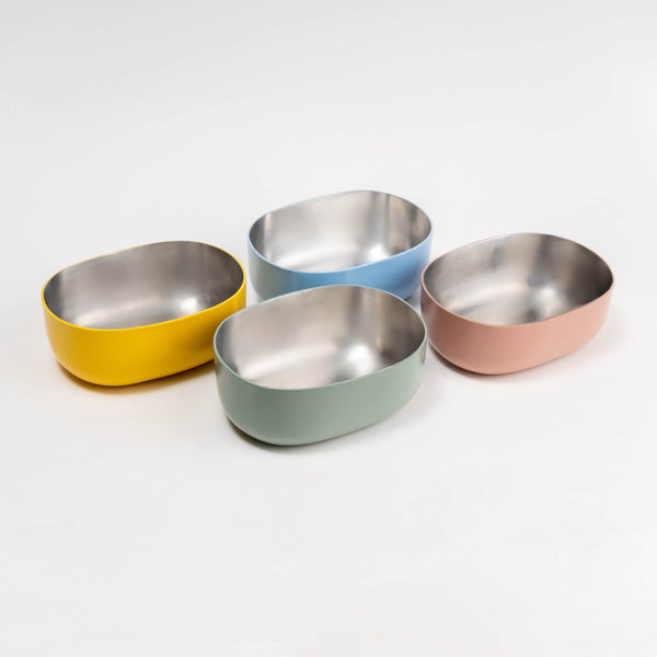 Steel Serveware Bowl Olive