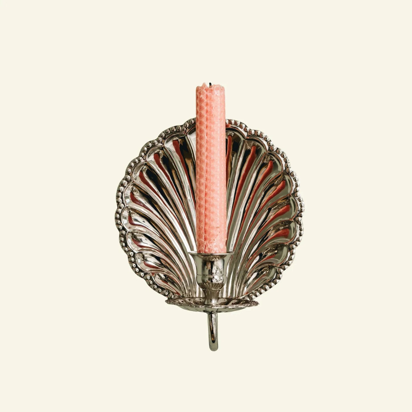 Shell Brass Wall Sconce Single (Chrome)