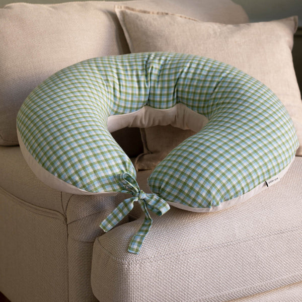 Nursing Pillow - Greenhouse Gingham