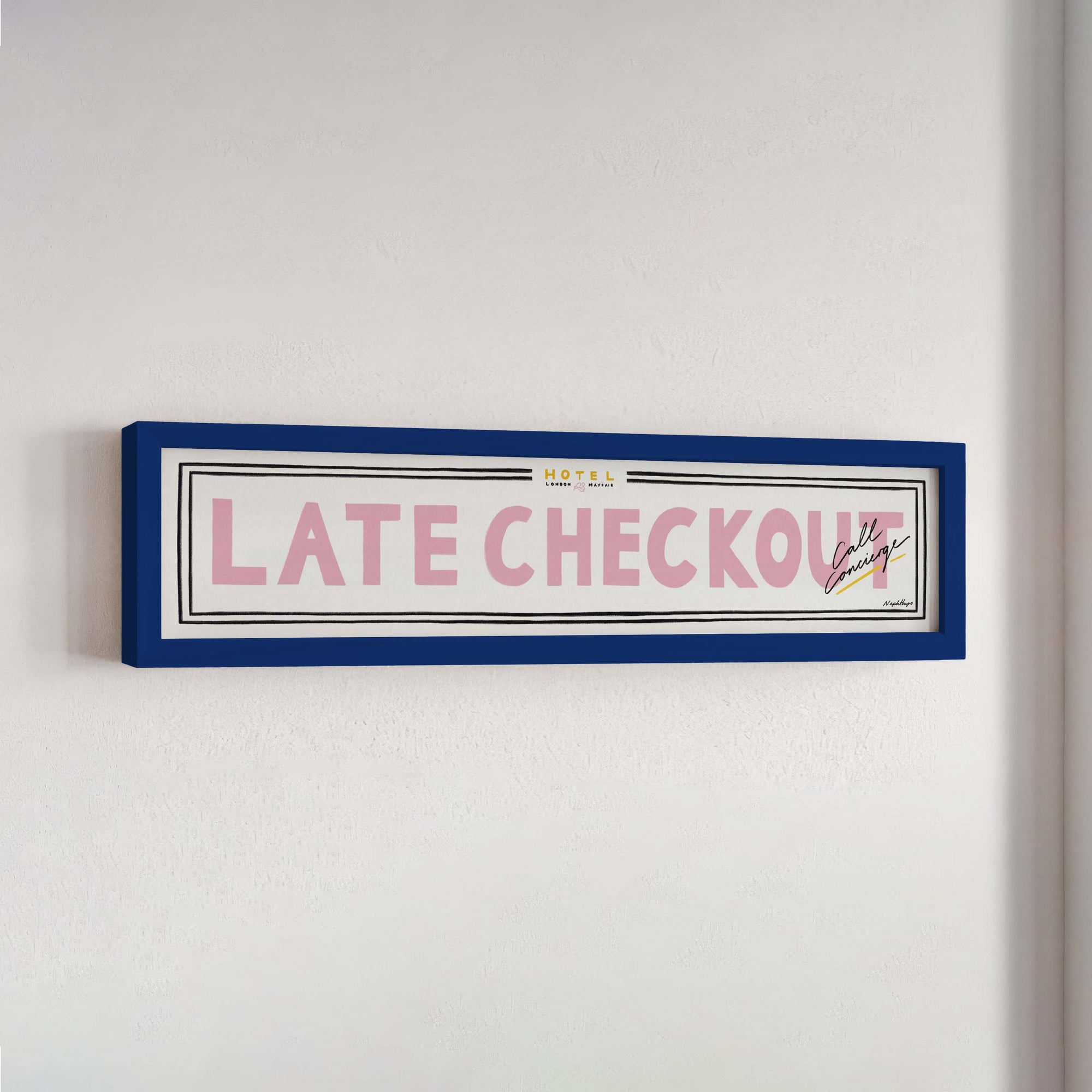 Late Checkout Panoramic Framed Print