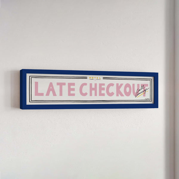 Late Checkout Panoramic Framed Print