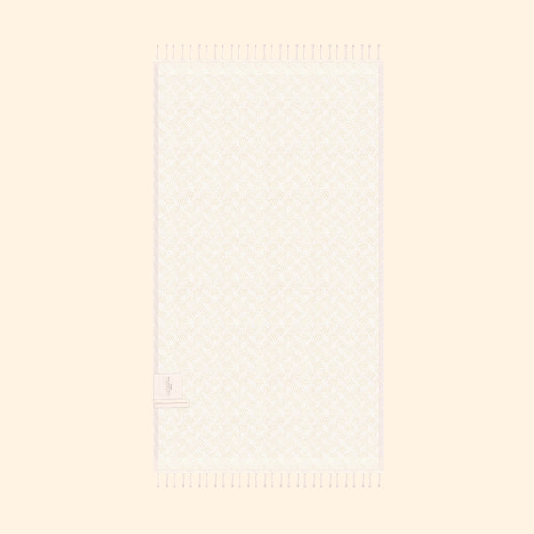 Modern Love Pure Cotton Bath Towel In Cream