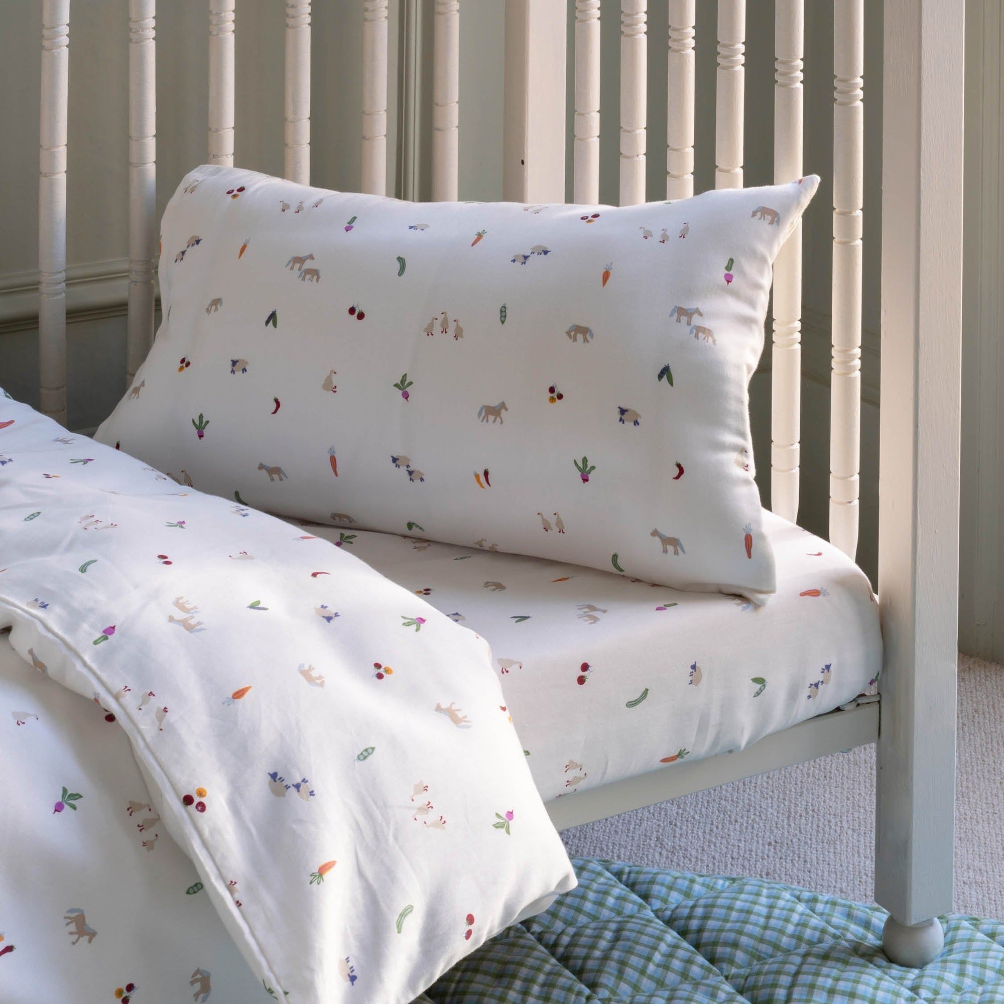 Organic Cotton Cotbed Bedding Set - Little Farm