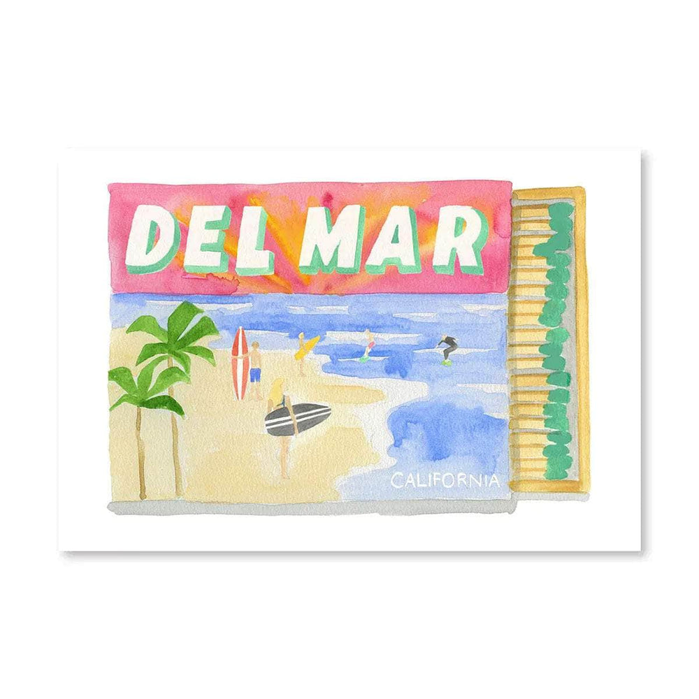 Del Mar Matchbook Print