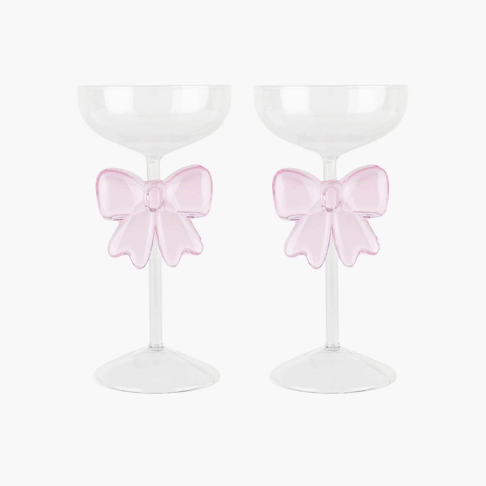 Set of two Bow Coupes Pink