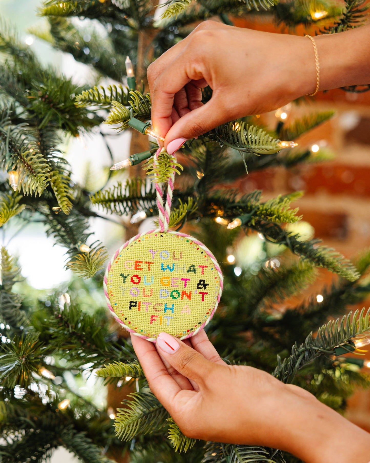 Needlepoint Ornament - Get What You Get