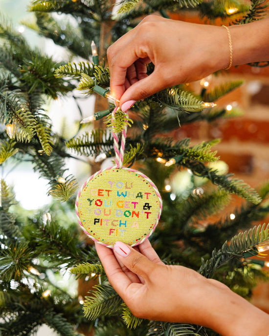 Needlepoint Ornament - Get What You Get