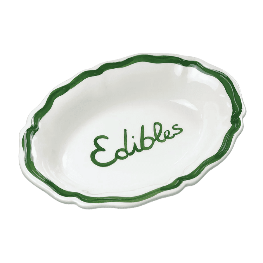 Oval Serving Dish “Edibles”