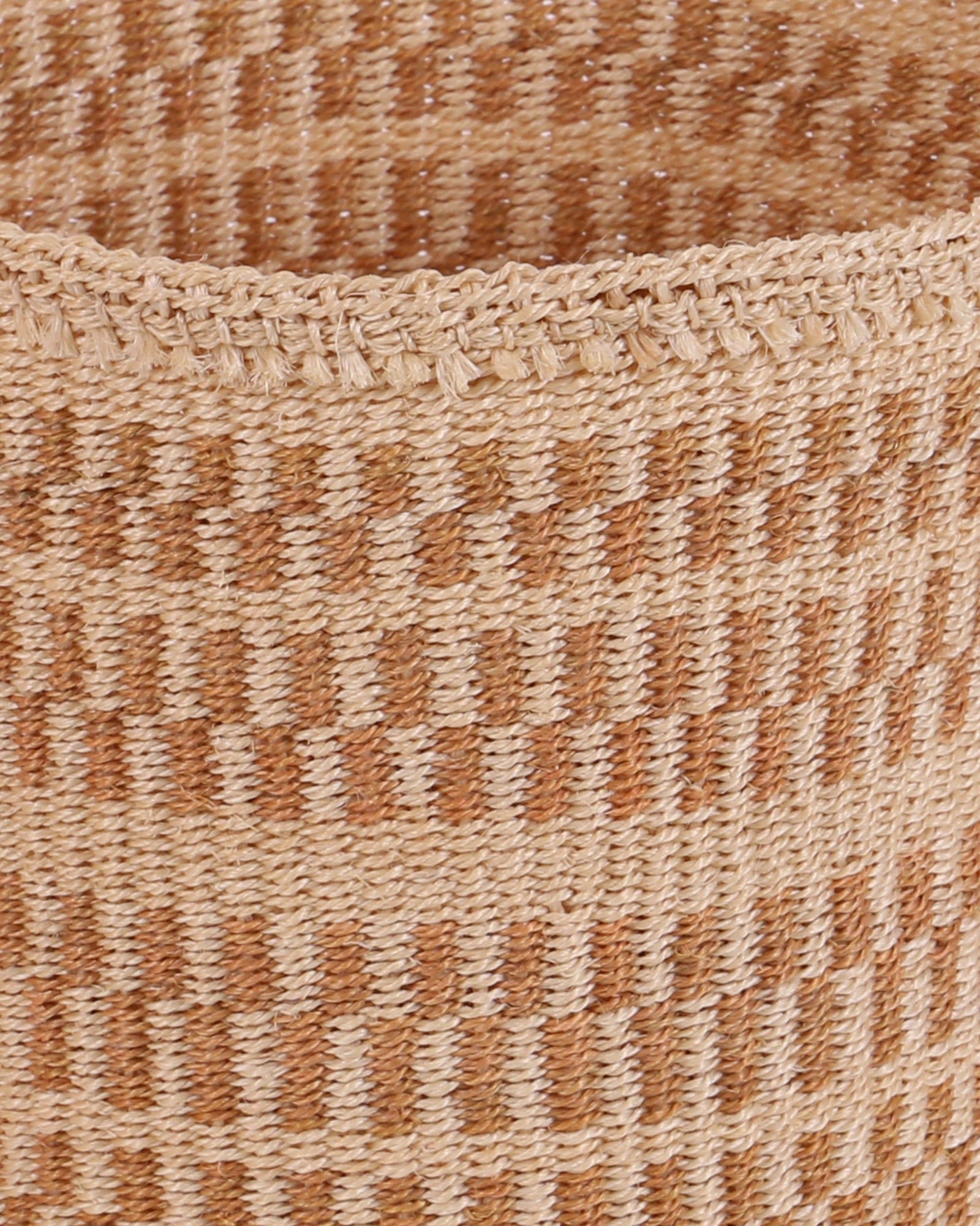 MAUA: Small Gold and Natural Sisal Basket