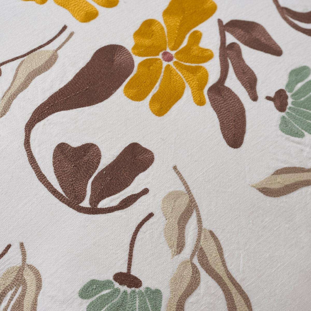 Bouquet Cushion Cover - Yellow