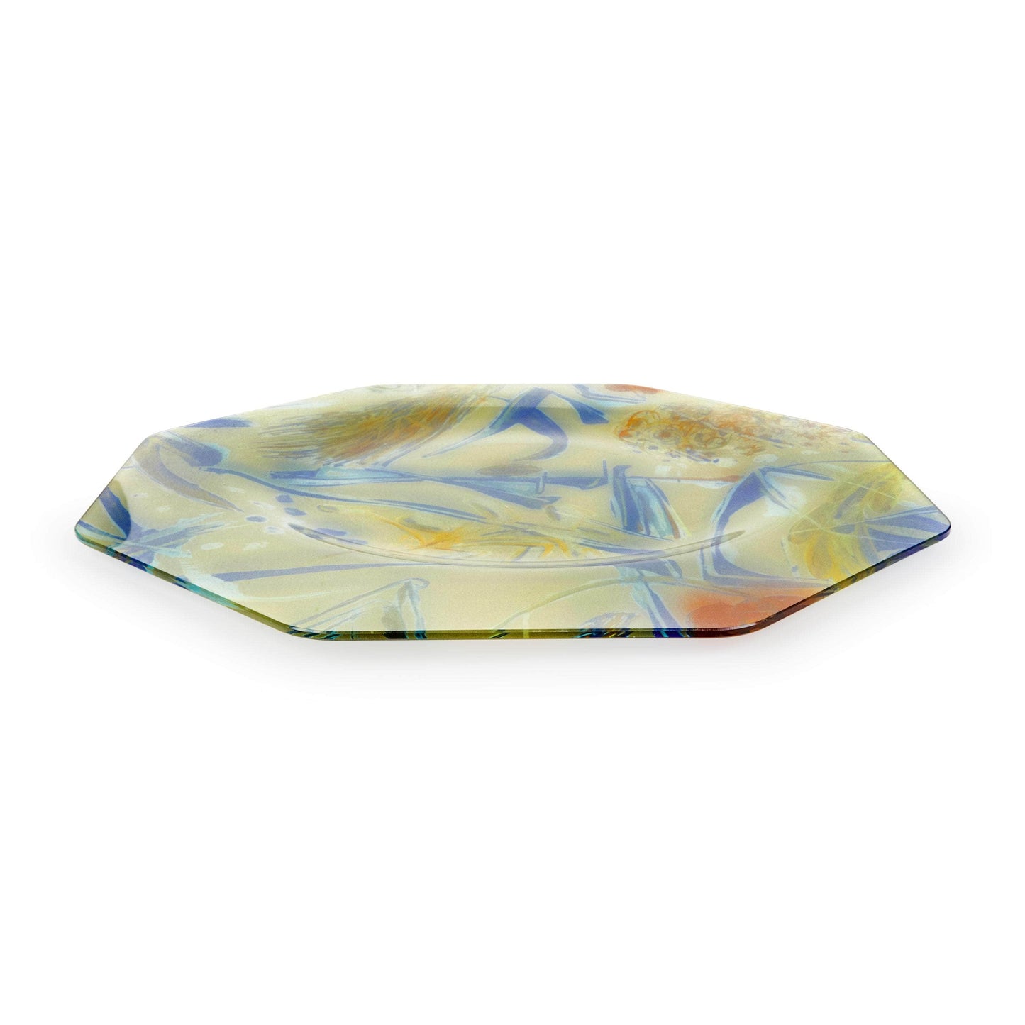 Asymmetrical Octagonal Panarea Dessert Plate