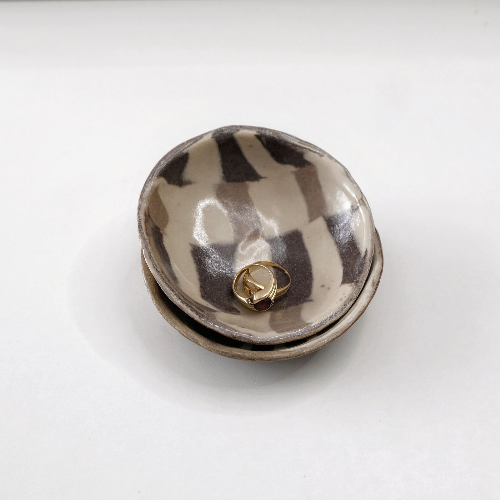 Mieke - Small Nerikomi Ceramic Trinket Set of 2