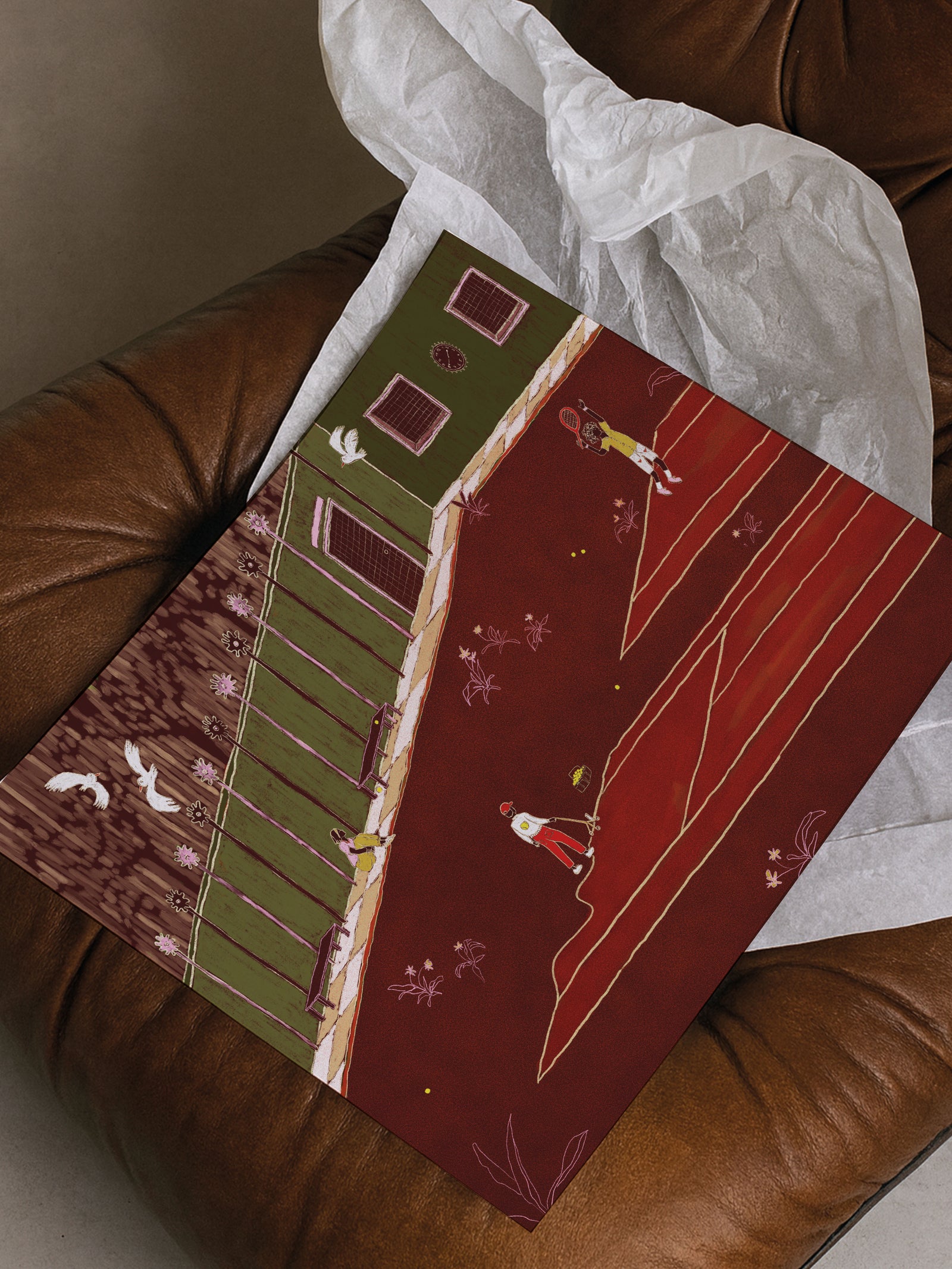 Tennis Court - Fine Art Print