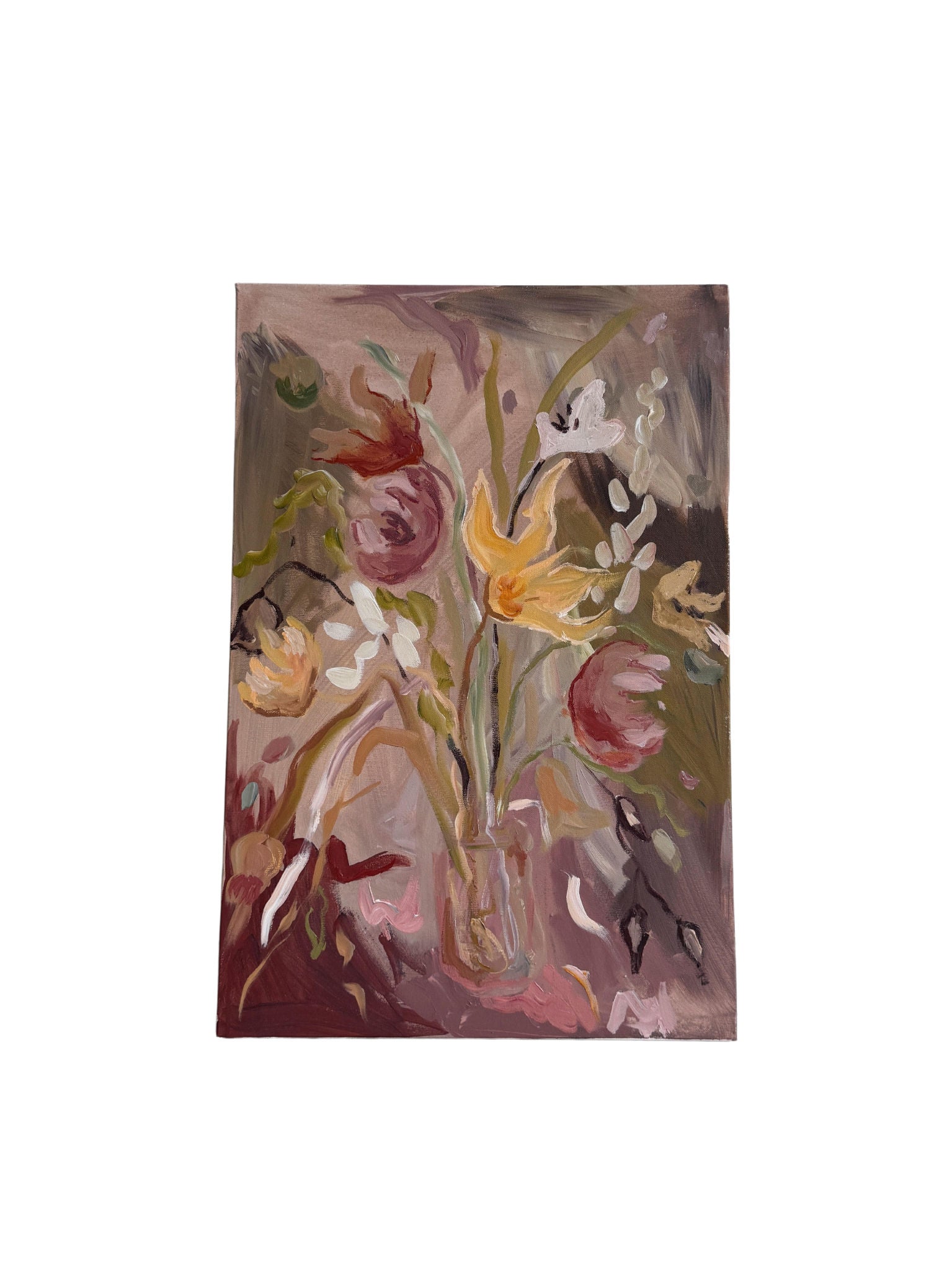 Summer Dahlias Painting