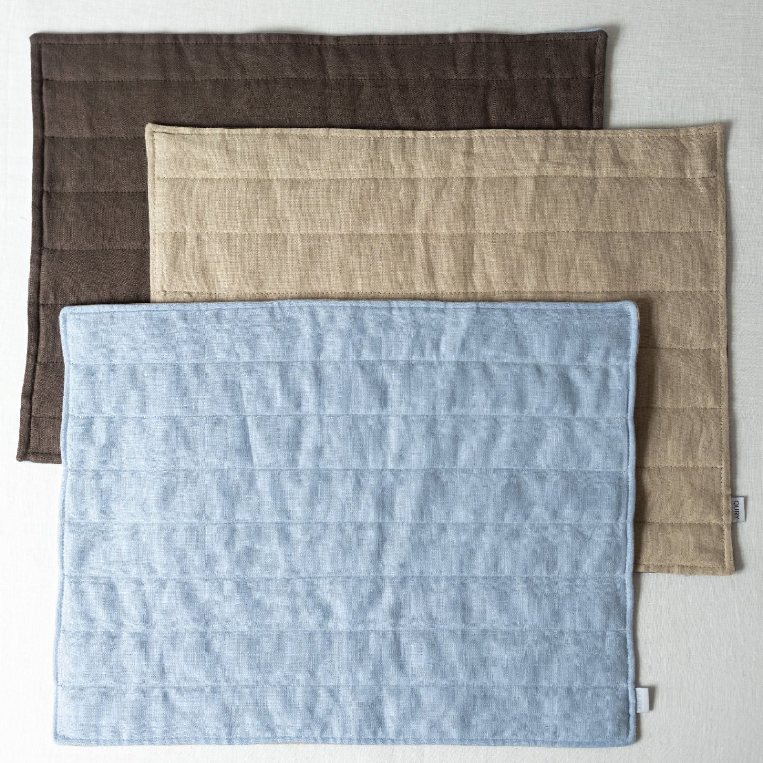 Blue & Brown Linen Placemat