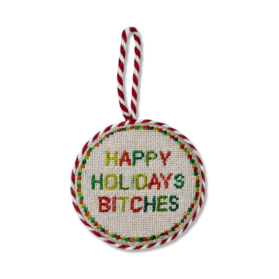 Needlepoint Ornament - Bitches