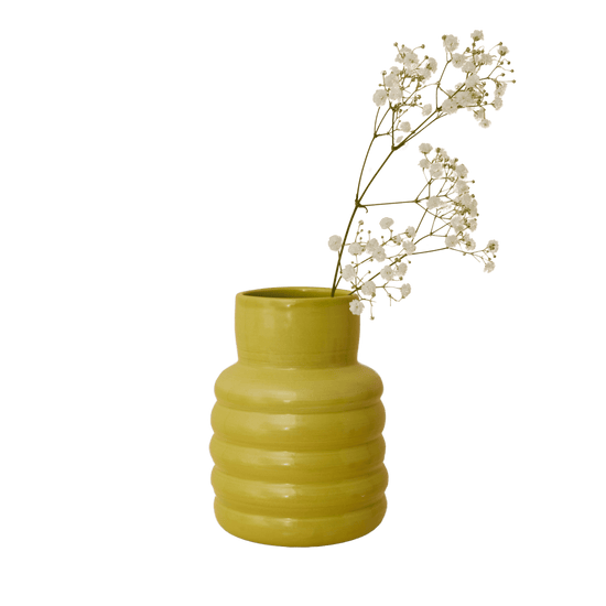 Ripple Vase - Chartreuse