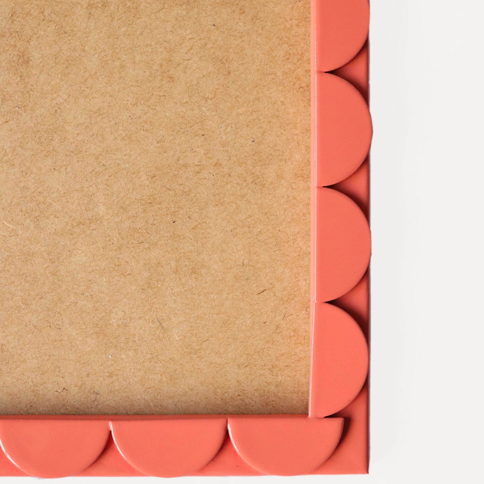 Peachy Lacquered Scallop Frame